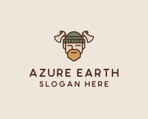 Lumberjack Axe Man  logo design