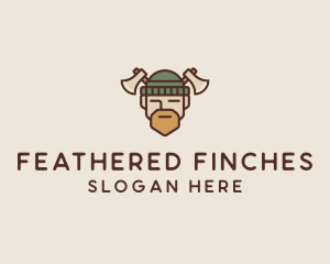 Lumberjack Axe Man  logo design