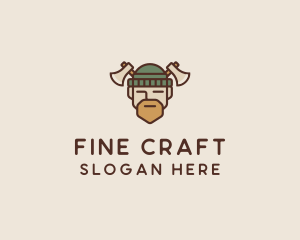 Lumberjack Axe Man  logo design