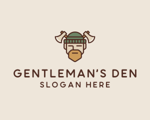 Lumberjack Axe Man  logo design