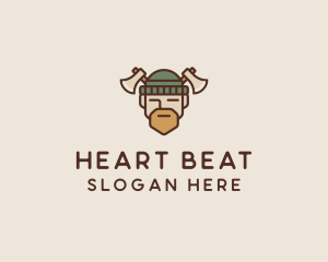 Lumberjack Axe Man  logo design