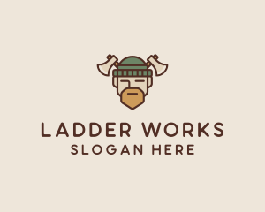 Lumberjack Axe Man  logo design