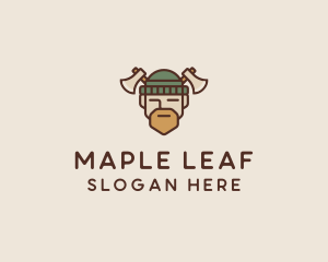 Lumberjack Axe Man  logo design