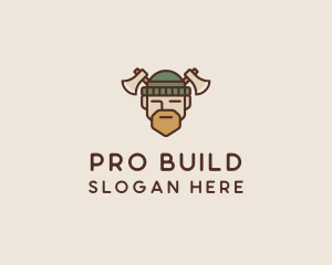 Lumberjack Axe Man  logo design