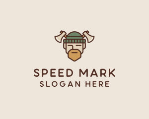 Lumberjack Axe Man  logo design