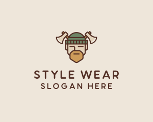 Lumberjack Axe Man  logo design