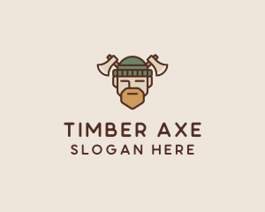 Lumberjack Axe Man  logo design