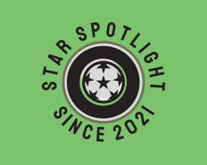 Star Soccer Ball logo design