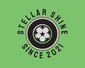 Star Soccer Ball logo design