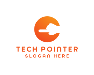 Pointer - Hand Finger Pointer logo design