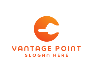 Point - Hand Finger Pointer logo design