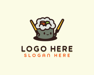 Culinary - Cute Sushi Restaurant logo design