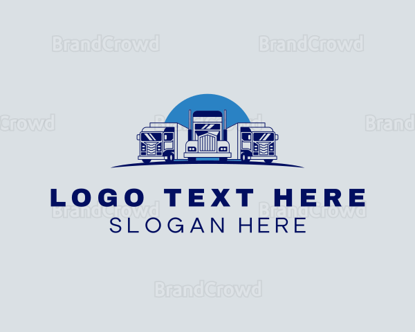 Freight Truck Logistics Logo