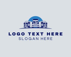 Parcel - Freight Truck Logistics logo design