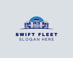 Freight Truck Logistics logo design