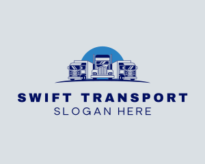 Freight Truck Logistics logo design