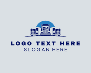 Freight Truck Logistics Logo