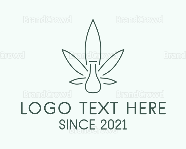 Green Bottle Cannabis Logo