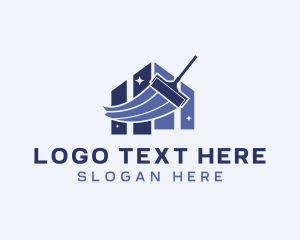 Squeegee - House Sparkle Squeegee Cleaning logo design