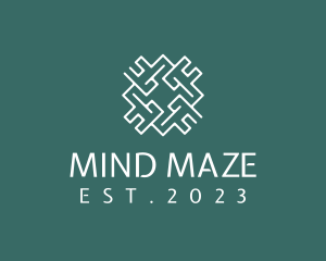 Puzzle - Geometric Maze Puzzle logo design