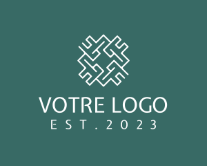 Stock - Geometric Maze Puzzle logo design