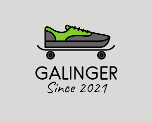 Skateboarding - Sneakers Skateboard Footwear logo design