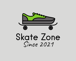 Sneakers Skateboard Footwear logo design