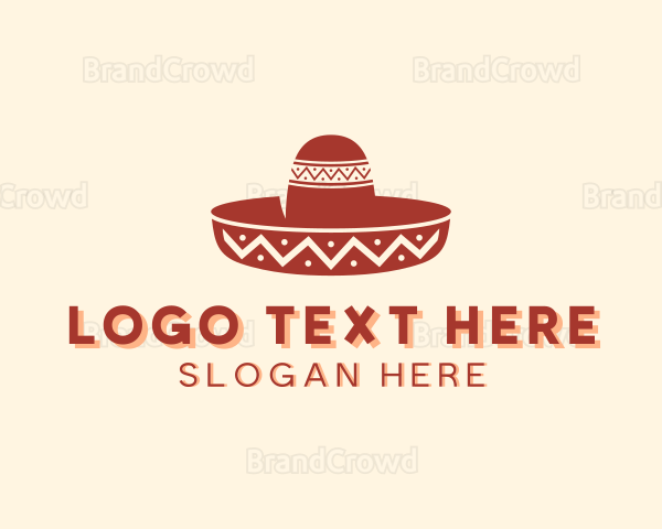 Traditional Mexican Hat Logo