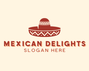 Traditional Mexican Hat logo design