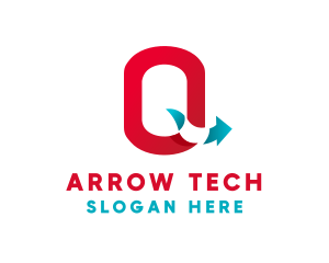 Arrow - Logistics Arrow Letter Q logo design