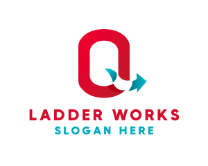 Logistics Arrow Letter Q logo design