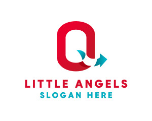 Logistics Arrow Letter Q logo design