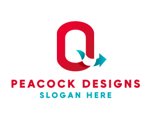 Logistics Arrow Letter Q logo design