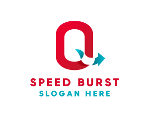 Logistics Arrow Letter Q logo design