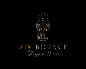 Gold Wings Candle logo design