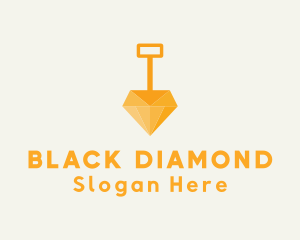 Diamond Dig Shovel logo design