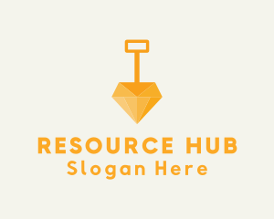 Resources - Diamond Dig Shovel logo design