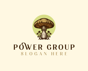 Mushroom Farm Garden Logo