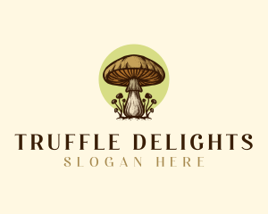 Truffle - Mushroom Farm Garden logo design