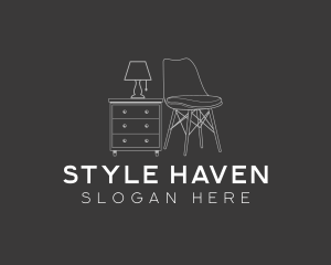 Furniture - Office Chair Furniture logo design