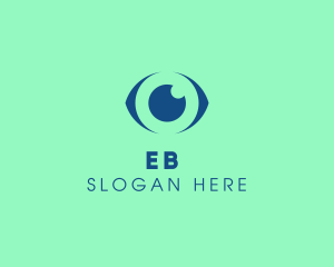 Clinic - Blue Abstract Eye logo design