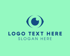 Ophthalmologist - Blue Abstract Eye logo design