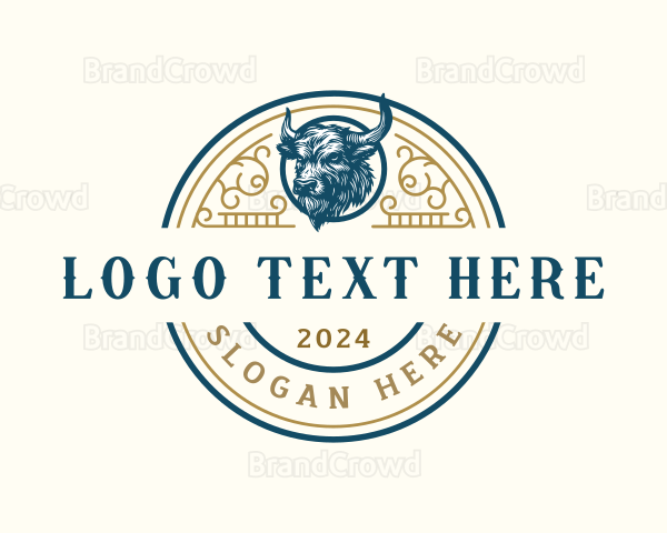 Ox Bull Horns Logo