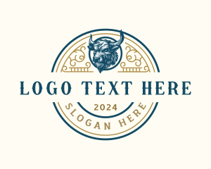 Restaurant - Ox Bull Horns logo design