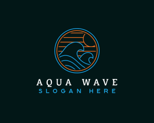 Tidal Wave Beach logo design