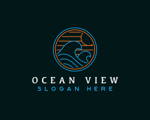 Tidal Wave Beach logo design