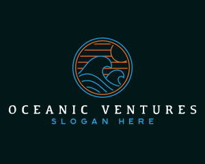 Tidal Wave Beach logo design