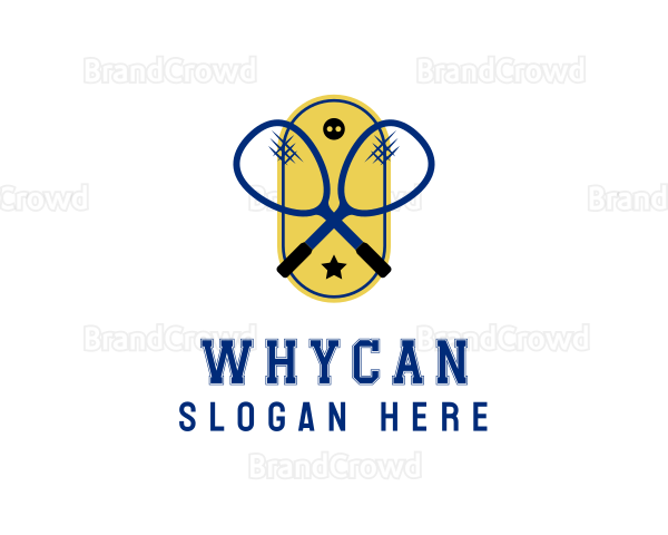 Squash Racket Sports Logo