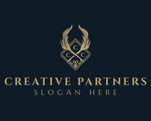 Luxury Feather Quill logo design