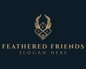 Luxury Feather Quill logo design